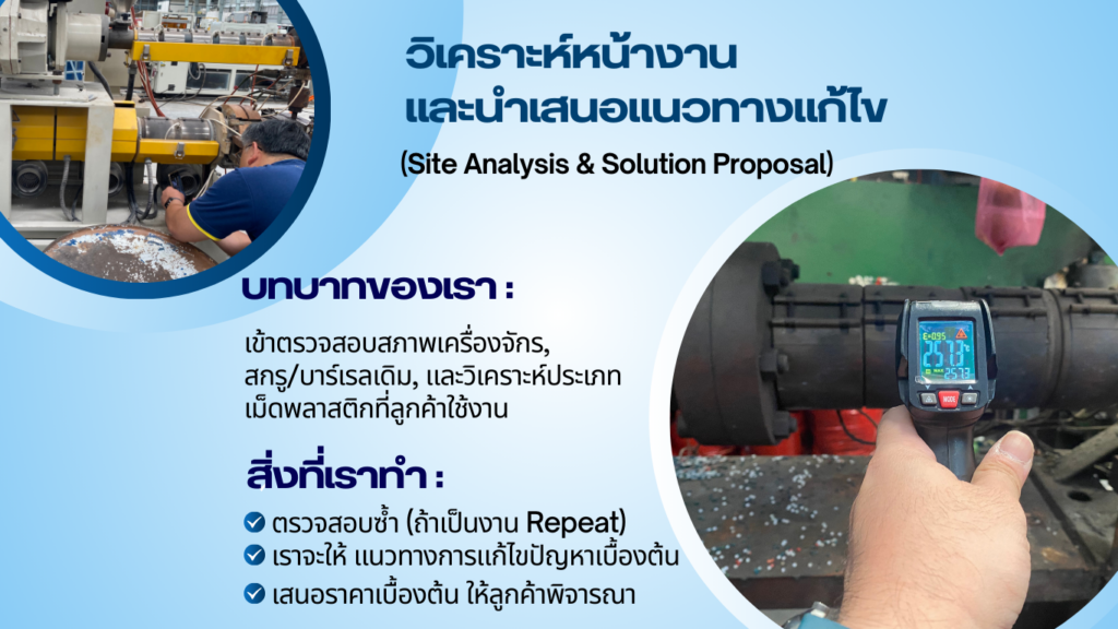 วิเคราะห์หน้างาน และนำเสนอแนวทางแก้ไข