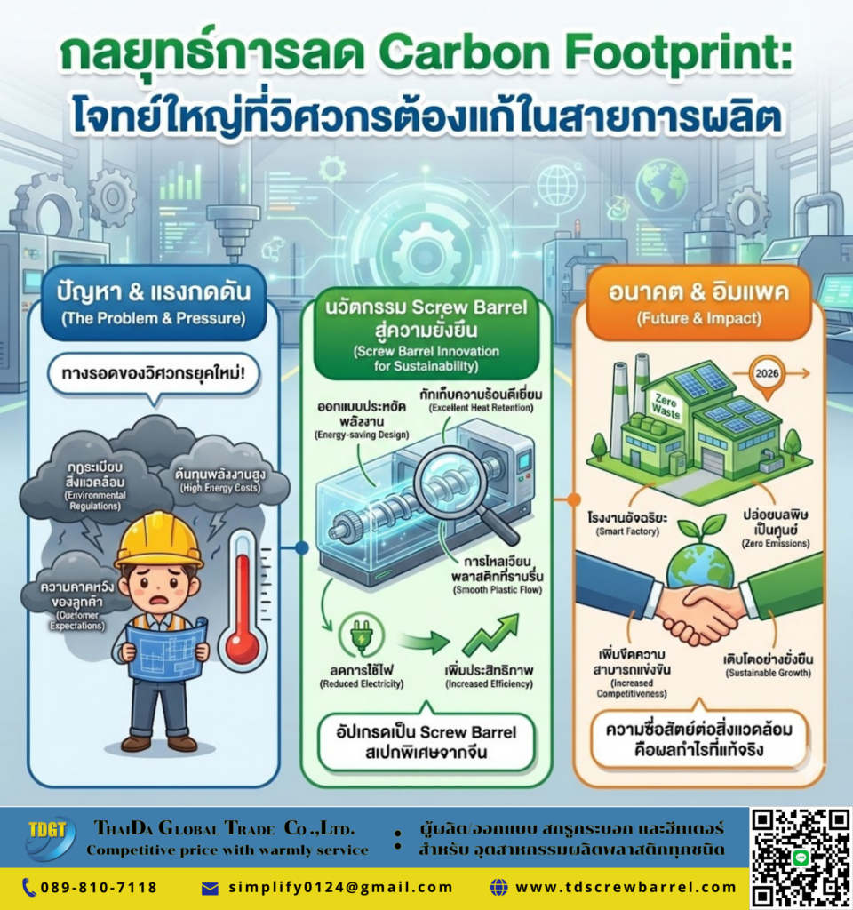 กลยุทธ์การลด Carbon Footprint: โจทย์ใหญ่ที่วิศวกรต้องแก้ในสายการผลิต