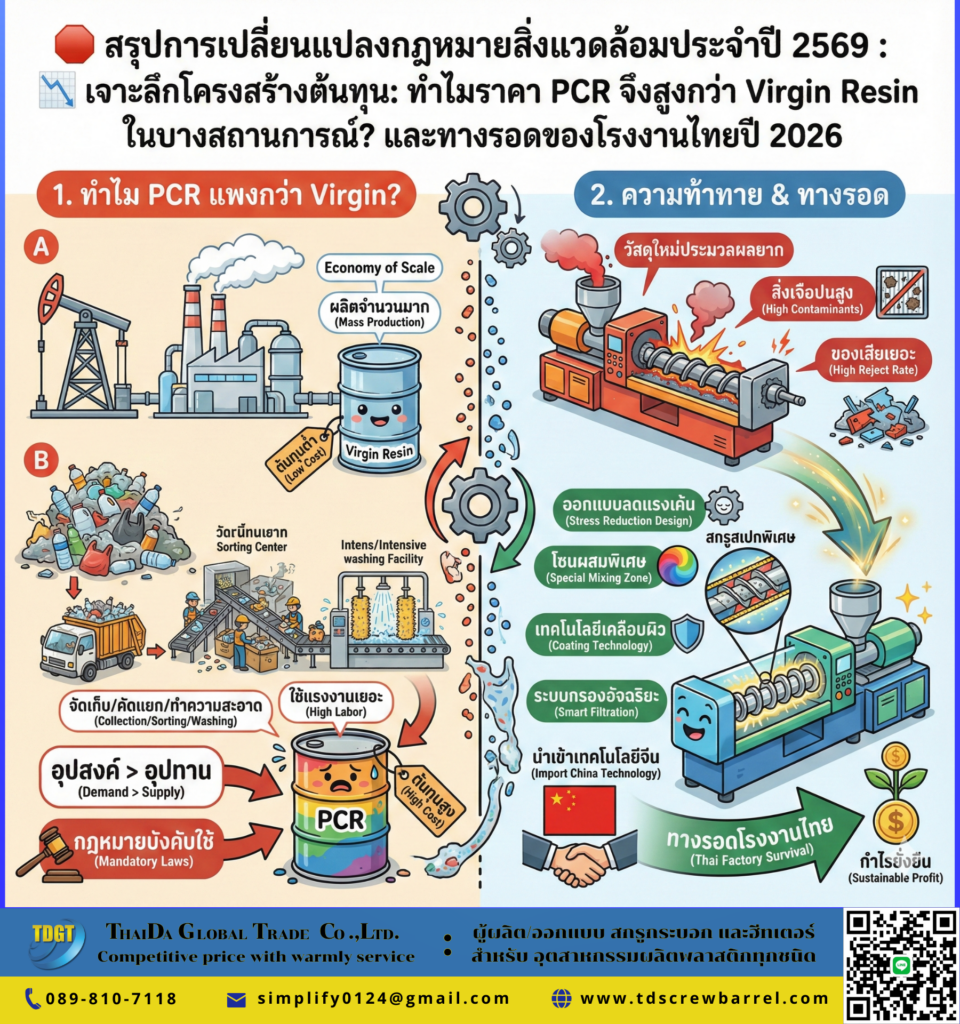 ทำไมราคา PCR จึงสูงกว่า Virgin Resin