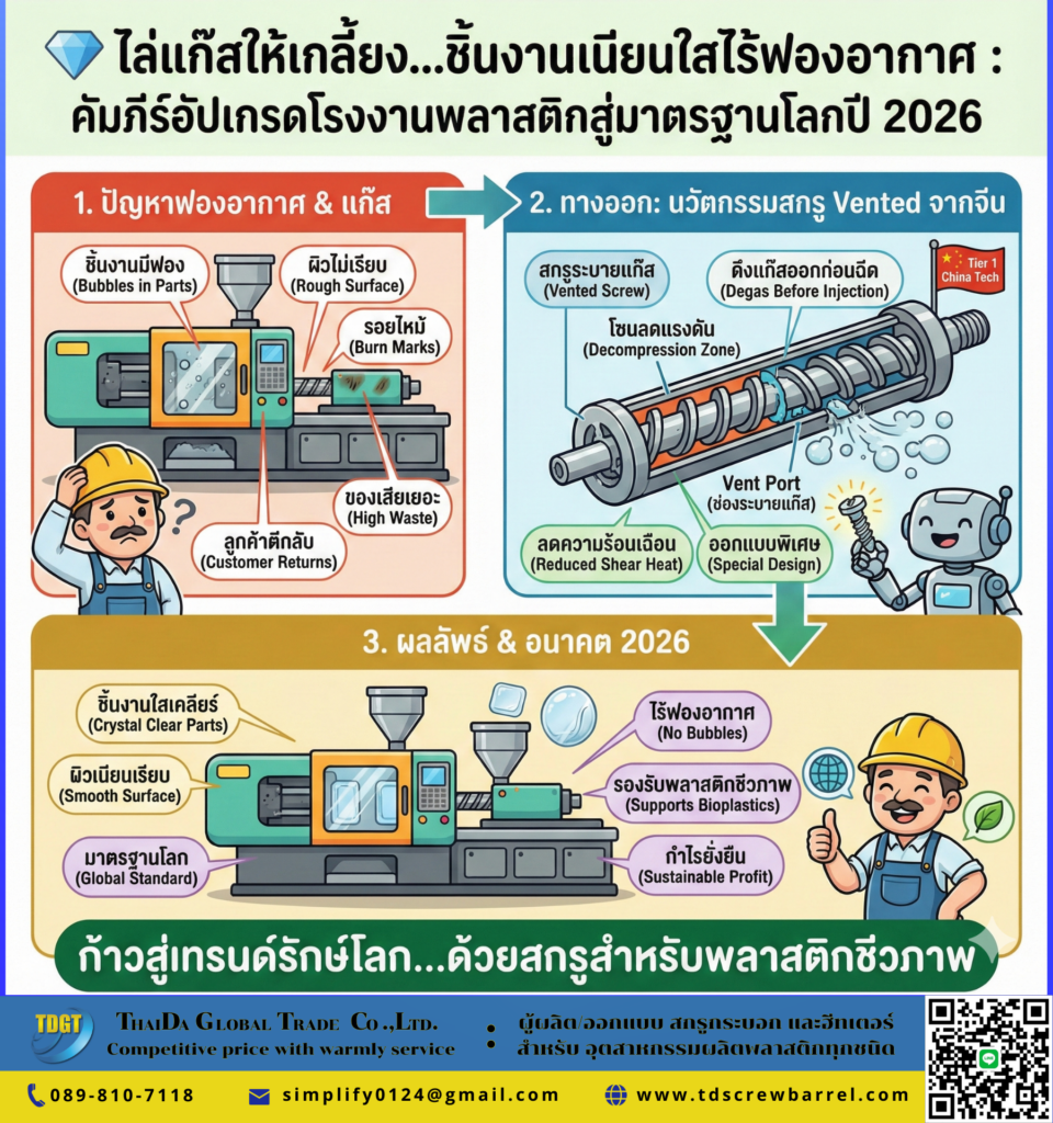 ไล่แก๊สให้เกลี้ยง...ชิ้นงานเนียนใสไร้ฟองอากาศ