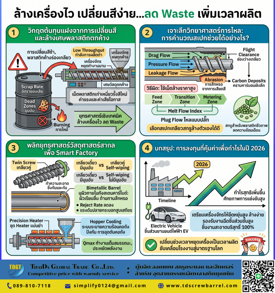 ล้างเครื่องไว เปลี่ยนสีง่าย..ลด Waste เพิ่มเวลาผลิต