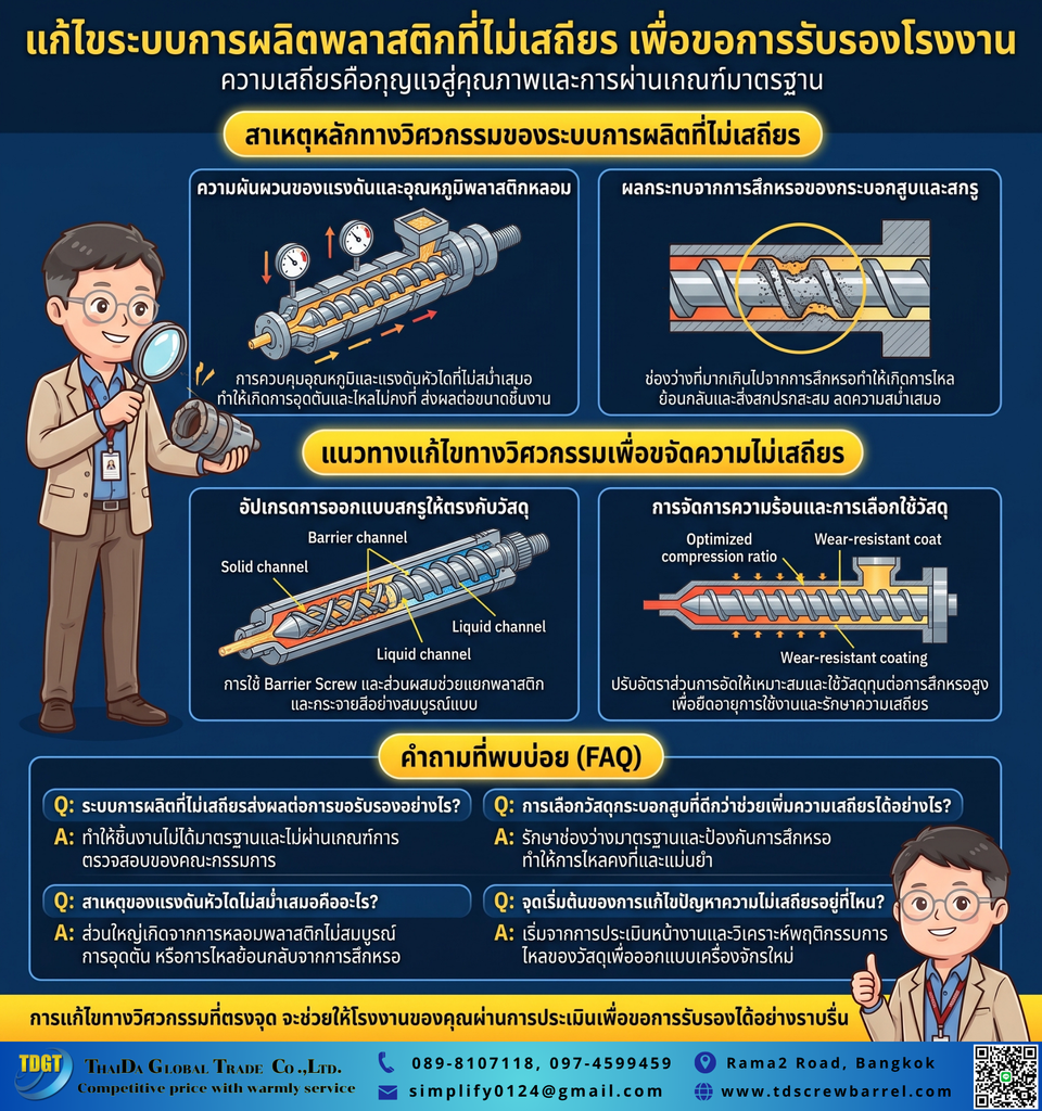 ปัญหาระบบการผลิตไม่นิ่ง