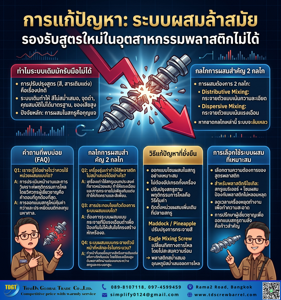 การผสม (Mixing) ของเครื่องเดิม