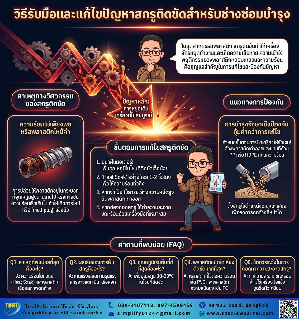 ปัญหาสกรูติดถอดยาก