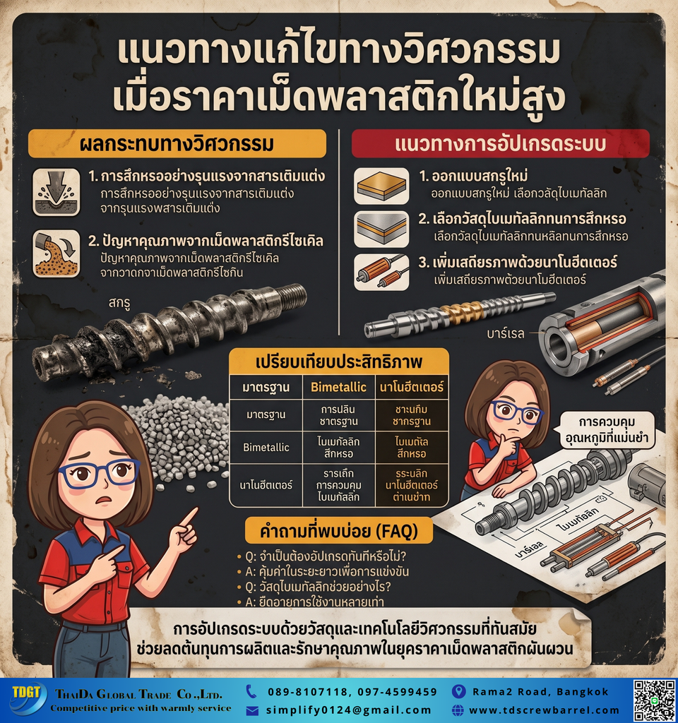ต้นทุนเม็ดพลาสติกใหม่