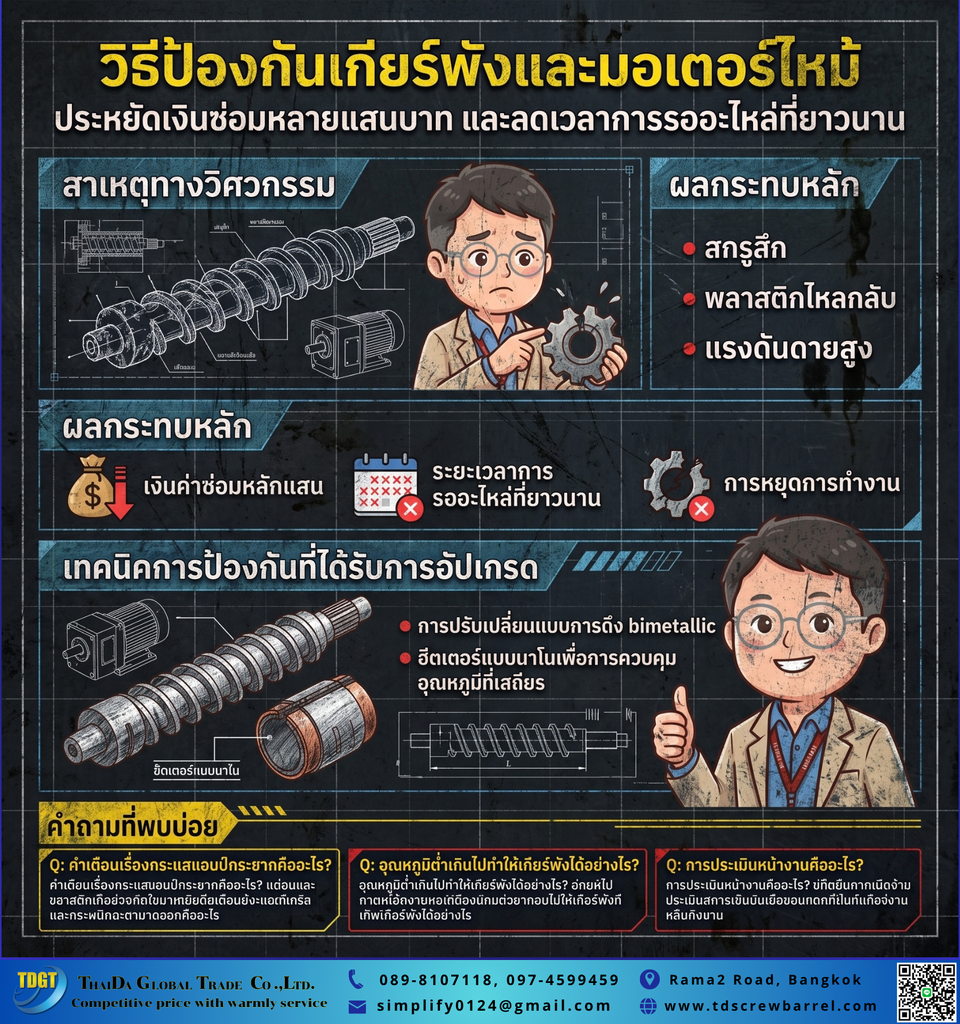 เกียร์แตก มอเตอร์ไหม้